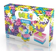 Meli Basic Pink 300 stavebných blokov + guma Meli Basic Pink 300 stavebných blokov + guma