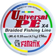 Fanatik Braid UniversalPE Multicolor 150m .10