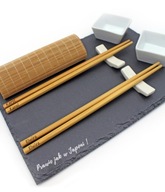 Darčekový SUSHI SET + GRAVÍROVANIE kameňa a bambusu