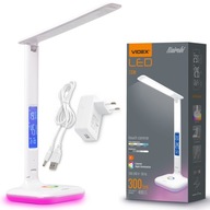 Lampa Stmievateľná LED stolná lampa RGB Videx 7,5W 300lm CLOCK DATA TEMP Lampa Stmievateľná LED stolná lampa RGB Videx 7,5W 300lm CLOCK DATA TEMP