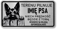 Pozor psov znak - nemecký ovčiak Pozor psov znak - nemecký ovčiak
