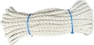 Jachtárske točené bavlnené lano, 8mm, 10m