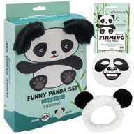 Set masky na tvár + kozmetická čelenka panda set Mond'Sub mask