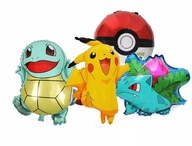 Sada fóliových balónikov Pokémon pikachu bulbasaur Sada fóliových balónikov Pokémon pikachu bulbasaur
