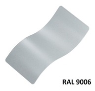 Prášková farba RAL 9006 Polyester hladká matná