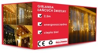 Osvetľovacia girlanda 2,5 m, teplá LED reťaz vianočných hviezd Osvetľovacia girlanda 2,5 m, teplá LED reťaz vianočných hviezd