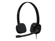 Slúchadlá Logitech H151 s mikrofónom, čierne