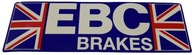 Nálepka EBC BRAKES na bicykel motocykel auto GB