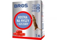 BROS Poison pre myši a potkany CUBE, 1 kg BROS Poison pre myši a potkany CUBE, 1 kg