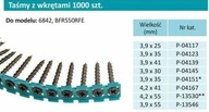 MAKITA PÁSKA SO SKRUTKAMI 3,9x25mm NA KOV MAKITA PÁSKA SO SKRUTKAMI 3,9x25mm NA KOV