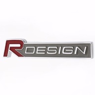 Logo odznak Kovový 3D R-DESIGN VOLVO RED znak