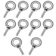 10 balení M4 * 10 skrutiek s okom 304 krúžok pre 10 balení M4 * 10 skrutiek s okom 304 krúžok pre