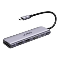 Adaptér 6v1 CM195 Hub USB-C na 2x USB 3.0, HDMI, SD/microSD, 100W (sivá) Adaptér 6v1 CM195 Hub USB-C na 2x USB 3.0, HDMI, SD/microSD, 100W (sivá)