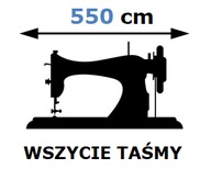 Služba našitia pásky do závesu šírky 550 cm