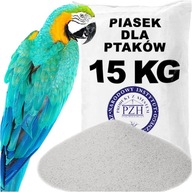 Biely piesok pre papagáje na kanaroch od výrobcu kúpajúci sa prach 15 kg prírodný Biely piesok pre papagáje na kanaroch od výrobcu kúpajúci sa prach 15 kg prírodný