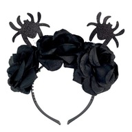 Čelenka SPIDERS ROSES Flowers HALLOWEEN čierna Čelenka SPIDERS ROSES Flowers HALLOWEEN čierna