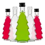 FĽAŠA NA VIANOČNÝ STROMČEK 250 ML NA DARČEK NA LIKÉR FĽAŠE NA VIANOČNÝ LIKÉR 5 KS FĽAŠA NA VIANOČNÝ STROMČEK 250 ML NA DARČEK NA LIKÉR FĽAŠE NA VIANOČNÝ LIKÉR 5 KS