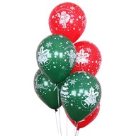 Vianočné latexové balóny 10 palcov 100 kusov