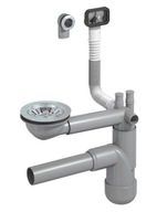 Drezový sifón FLEXLOC PREVEX na 1 misu, NASTAVITEĽNÝ, ručný, 90 mm Drezový sifón FLEXLOC PREVEX na 1 misu, NASTAVITEĽNÝ, ručný, 90 mm