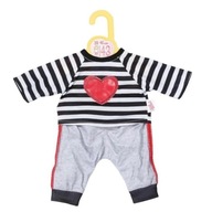 Dolly Moda - pruhované srdce na jogging 43 cm Dolly Moda - pruhované srdce na jogging 43 cm
