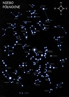 Čierna mapa Hviezdne súhvezdie Plagát 50x70 cm