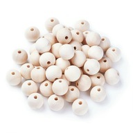 SUROVÉ DREVENÉ GULIČKY MACRAME BEAD 20mm 50 ks SUROVÉ DREVENÉ GULIČKY MACRAME BEAD 20mm 50 ks