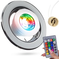 KOVOVÉ STROPNÉ SVETLO, STRIEBORNÁ LED LAMPA, RGB LED ŽIAROVKA KOVOVÉ STROPNÉ SVETLO, STRIEBORNÁ LED LAMPA, RGB LED ŽIAROVKA