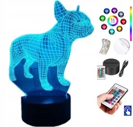 Stolná lampa Dog Bulldog 16 farieb LED PLEXIDO Stolná lampa Dog Bulldog 16 farieb LED PLEXIDO
