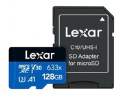 128 GB Lexar 633X microSDHC/SDXC karta (V30) R95/W45