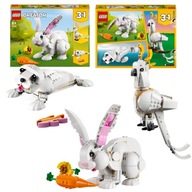 LEGO Creator 3 v 1 31133 Polohovateľný model Biely králik papagáj Tuleň kakadu 3 v 1 LEGO Creator 3 v 1 31133 Polohovateľný model Biely králik papagáj Tuleň kakadu 3 v 1