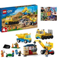 Stavebný dom nákladiaku a žeriavu LEGO City 60391 4+ Jednoduché Stavebný dom nákladiaku a žeriavu LEGO City 60391 4+ Jednoduché