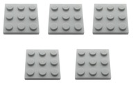 LEGO PLATE 3X3 SVETLO SIVÁ 6015347 11212 - 5 KS
