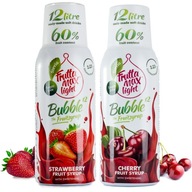 Dva sirupy FruttaMax Jahoda + Čerešňa BEZ cukru. Dva sirupy FruttaMax Jahoda + Čerešňa BEZ cukru.