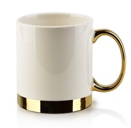 Porcelánový hrnček Dalia so zlatým prúžkom, 330 ml Porcelánový hrnček Dalia so zlatým prúžkom, 330 ml