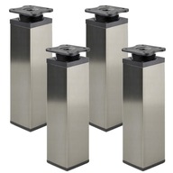 4x hranatá nastaviteľná nábytková noha 40x40 ATM H-150mm BRÚČENÁ OCEL 4x hranatá nastaviteľná nábytková noha 40x40 ATM H-150mm BRÚČENÁ OCEL