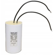 Štartovací kondenzátor, káble motora Miflex 30uF MKSP-5 W7 Štartovací kondenzátor, káble motora Miflex 30uF MKSP-5 W7
