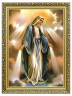 Zlatý rám Panny Márie Nepoškvrneného Mesiaca 60x80