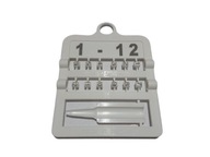 Vtáčie štítky 2,5 mm, 12 ks. biely Vtáčie štítky 2,5 mm, 12 ks. biely