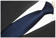 ŽAKÁROVÁ kravata s bodkami, NAVY BLUE RC08 ŽAKÁROVÁ kravata s bodkami, NAVY BLUE RC08