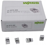 WAGO rýchlospojka 2273-202 Drôt 2x0,5-2,5 100 ks WAGO rýchlospojka 2273-202 Drôt 2x0,5-2,5 100 ks