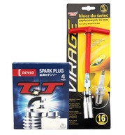 4x Zapaľovacie sviečky Denso FK16HR-A8 + kľúč 4x Zapaľovacie sviečky Denso FK16HR-A8 + kľúč