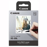 Canon XS-20L papier + atrament, papier a fólia, samolepiace, biele, 20 ks, 4