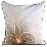Obliečka na vankúš 60x60 kvety Sophia, béžový zamat Obliečka na vankúš 60x60 kvety Sophia, béžový zamat