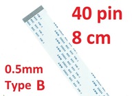 Flex páska FPC FFC VW-1 AWM 20624 80C 60V 8cm 40Pi Flex páska FPC FFC VW-1 AWM 20624 80C 60V 8cm 40Pi