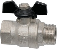 Vodný guľový ventil 3/4" motýľová skrutkovacia upchávka HV TYTAN Hydroland Vodný guľový ventil 3/4" motýľová skrutkovacia upchávka HV TYTAN Hydroland