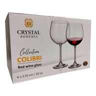 BOHEMIA COLIBRI POHÁRKA ČERVENÉHO VÍNA 570 ML 6KS/SET BOHEMIA COLIBRI POHÁRKA ČERVENÉHO VÍNA 570 ML 6KS/SET