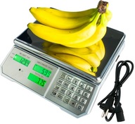 PREDAJNÁ VÁHA SKLAD 30 kg LCD BATÉRIA VYLEPŠENÁ ELEKTRON.