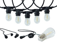 Záhradné girlandové svietidlá 20m 20x LED žiarovka 1W Záhradné girlandové svietidlá 20m 20x LED žiarovka 1W