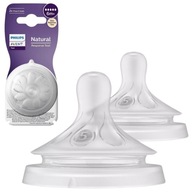 Silikónový cumlík na fľašu Natural Response 6 m+, Avent Silikónový cumlík na fľašu Natural Response 6 m+, Avent