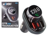 RÝCHLA NABÍJAČKA DO AUTO 30W USB-C USB FM VYSIELAČ BLUETOOTH RÝCHLA NABÍJAČKA DO AUTO 30W USB-C USB FM VYSIELAČ BLUETOOTH